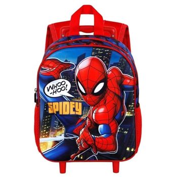 Marvel Spiderman Mighty-3D Sac à dos avec petites roulettes Rouge 2