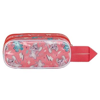 Disney Lilo et Stitch Thing-Double Trousse 3D Rose 3