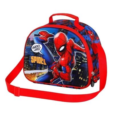 Marvel Spiderman Mighty-Bolsa Portamerienda 3D, Rojo