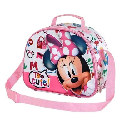 Borsa per snack Disney Minnie Mouse Too Cute-3D, rosa
