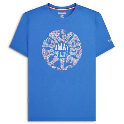 T-shirt Paisley Roundel Bleu Foncé SS24