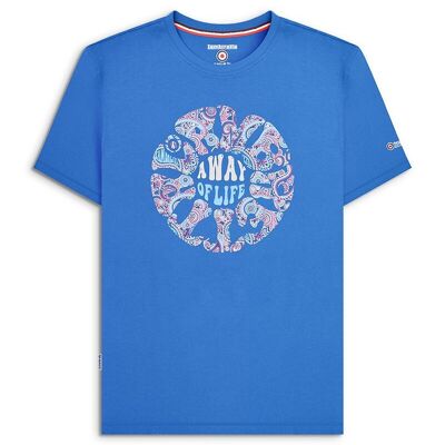 Paisley Roundel Tee Dark Blue SS24
