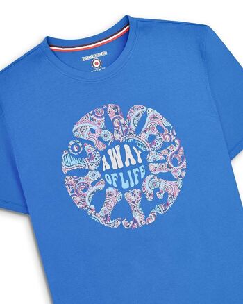 T-shirt Paisley Roundel Bleu Foncé SS24 2