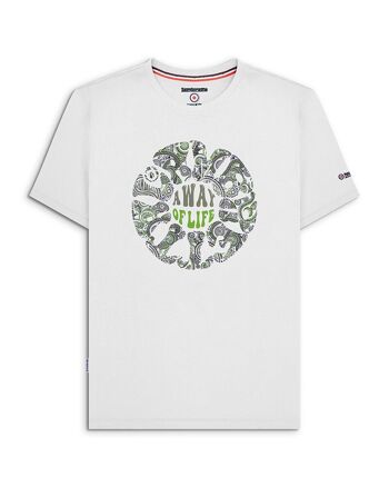 T-shirt Paisley Roundel Blanc PE24 1