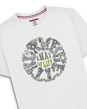 T-shirt Paisley Roundel Blanc PE24 2