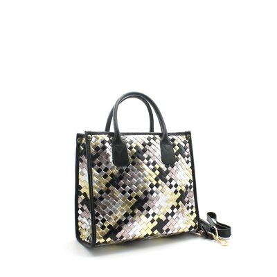 BRAID Multicolored braided handbag 6379