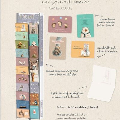 Doppio display per carte - supporto rotante: edizione Little Friends with a Big Heart