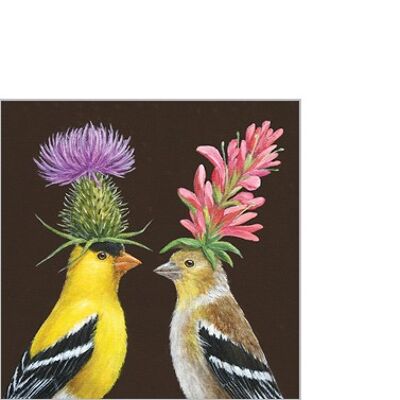 Goldfinch Couple 25x25 cm