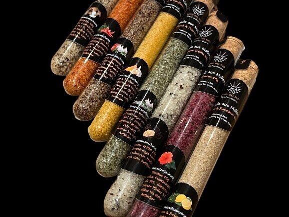 Set sale marino di Maiorca 8 diverse miscele di sale marino