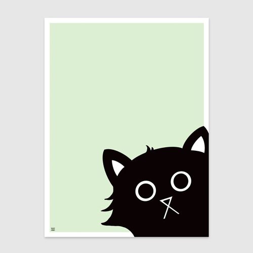 Curious Cat 1 Wall Art Print