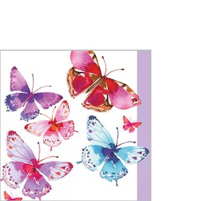 Watercolor butterflies 25x25cm