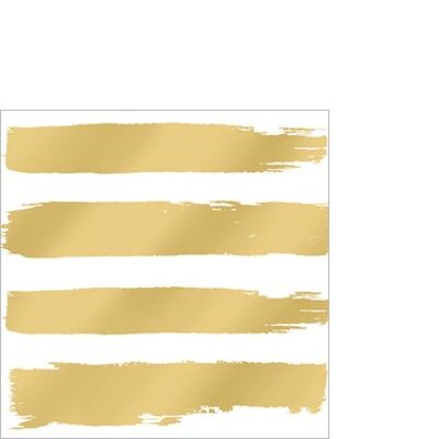 Fashion Stripes gold 25x25cm