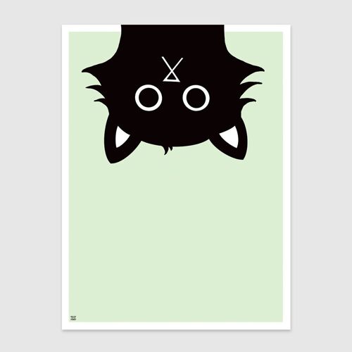 Curious Cat 3 Wall Art Print