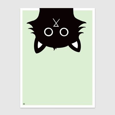 Curious Cat 3 Wall Art Print