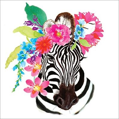 Flora Zebra 25x25 cm