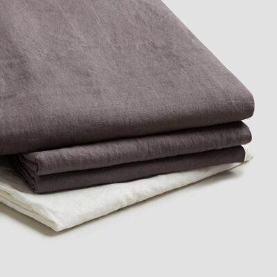 Charcoal Grey Basic Bundle - King Size (with Super King Pillowcases)