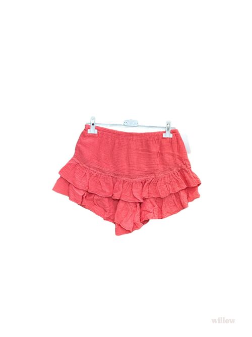 Short jupe en gaze de coton