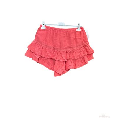 Cotton gauze skirt shorts