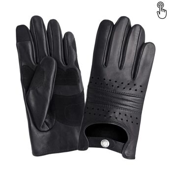 Gants cuir vélo/e-trottinette homme-Tactile-60016M 3