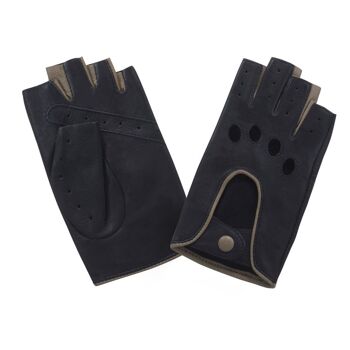 Gants de conduite, mitaines-cuir agneau-non doublé-21125NF 40