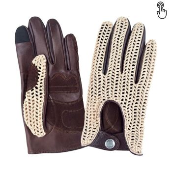 Gants cuir vélo/e-trottinette homme-Tactile-60012M 8