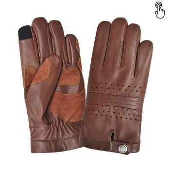 Gants cuir vélo/e-trottinette homme-Tactile-60015M 9