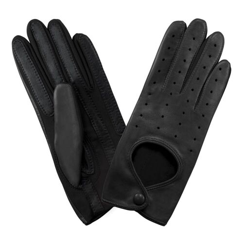 Gants de conduite cuir flexicuir-agneau-spandex-non doublé-11135NF