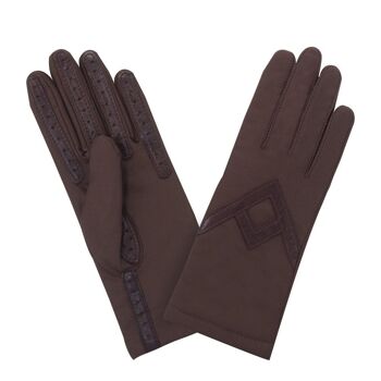 Gants flexicuir-agneau-spandex-100% laine-11063CA 8