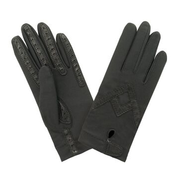 Gants flexicuir-spandex-non doublé-11018NF 14