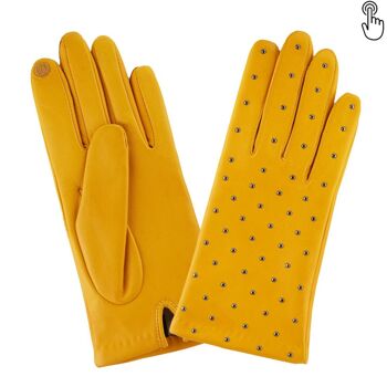 Gants cuir agneau-100% soie-Tactile-21508SN 1