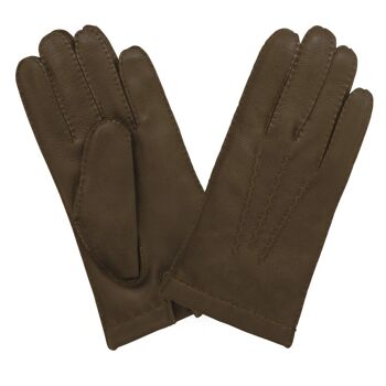 Gants cuir cerf-100% cachemire-22086CA 2