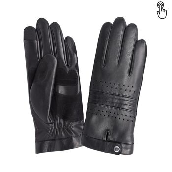 Gants cuir vélo/e-trottinette femme-Tactile-60015L 1