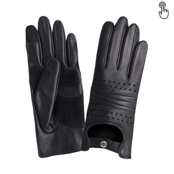 Gants cuir vélo/e-trottinette femme-Tactile-60016L 8