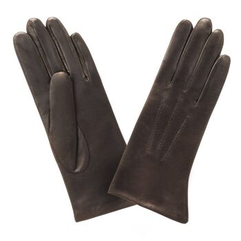 Gants cuir agneau-100% soie-61026SN 17