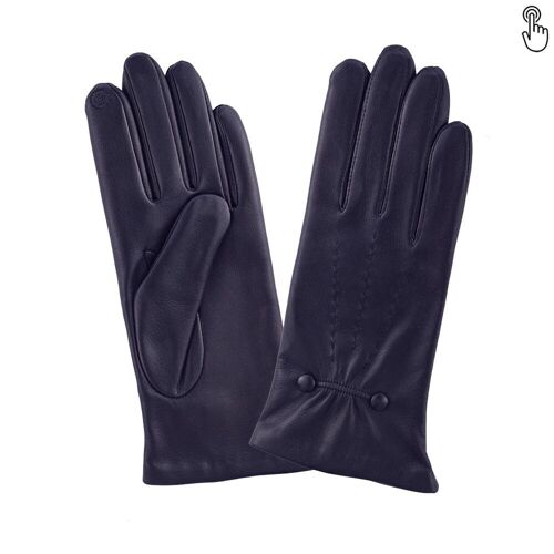 Gants cuir agneau-100% soie-Tactile-21481SN