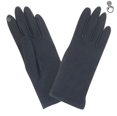 Gants antibactérien femme-87% Polyester-13% Spandex-Tactile-Silver Clear