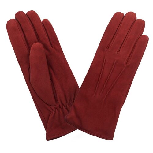 Gants cuir agneau suédé-100% polyester (boa)-71094BA