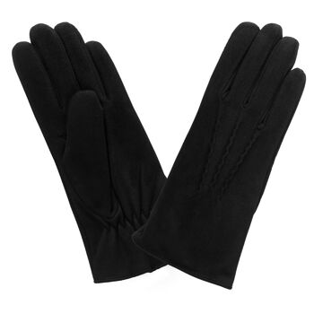 Gants cuir agneau suédé-100% polyester (boa)-71094BA 27