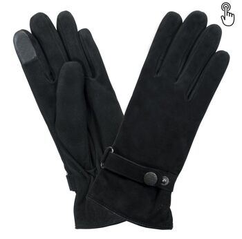 Gants cuir agneau suédé-100% polyester (boa)-Tactile-71095BA 8