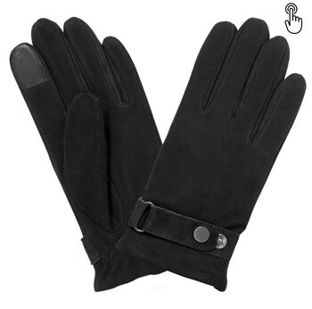 Gants cuir agneau suédé-100% polyester (boa)-Tactile-72035BA 7