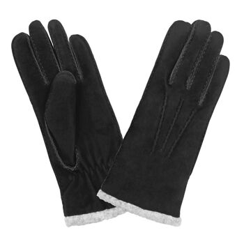 Gants cuir agneau suédé-100% polyester-71093BE 10