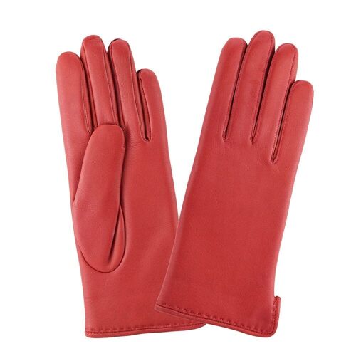 Gants cuir agneau-100% cachemire-21006CA