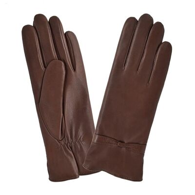 Gants Cuir Agneau-100 % Cachemire-21555CA