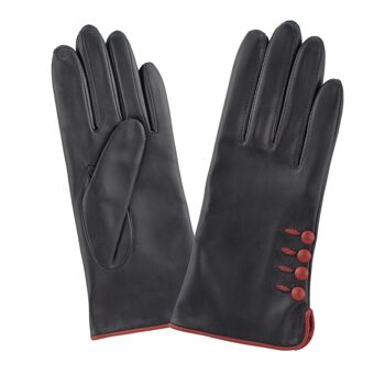 Gants cuir agneau-100% soie-21153SN 34