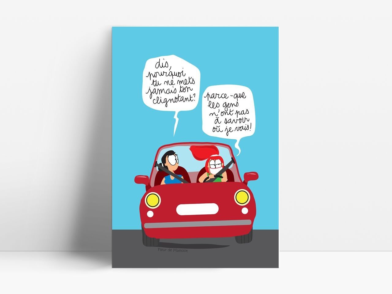 Poster di viaggio umoristico