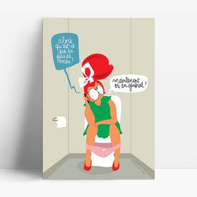 Poster umoristico Progetto di vita