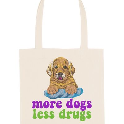Más perros, menos drogas - Bolsa de tela