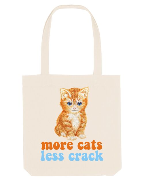 More Cats, Less Crack - Tote Bag