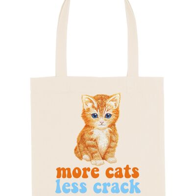 Mehr Katzen, weniger Crack – Einkaufstasche