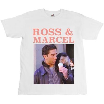 Camiseta Ross & Marcel - Amigos - Unisex - Impresión Digital